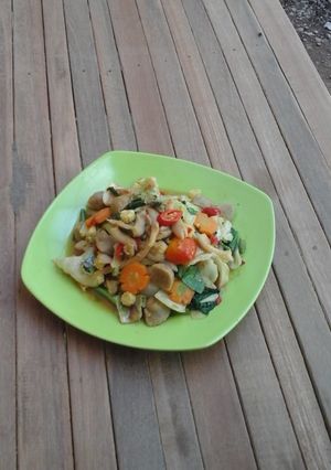 Foto resep Capcay jamur bakso