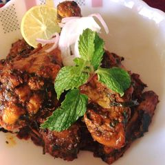Sukka Chicken Mas popala A picture of Sukka Chicken Mas popala.