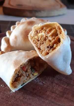 Una foto de Empanadas 🥟 de soja texturizada 😋