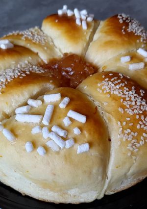 Una foto de Pan Brioche relleno