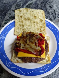 Una foto de Hamburguesa de black angus