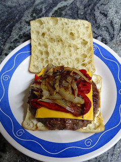 Una foto de Hamburguesa de black angus