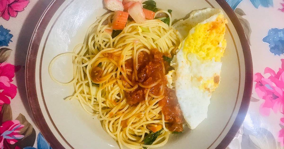 1 638 resep  spageti  telur enak dan sederhana Cookpad