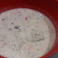 Louki mirch raita A picture of Louki mirch raita.