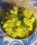 Snake gourd's hot salad (sambharo)