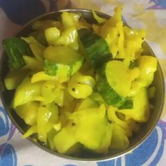A picture of Snake gourd's hot salad (sambharo).