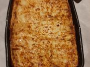 Une photo de lasagne pulpe de tomates