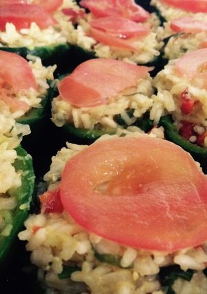 Una foto de Zapallitos rellenos vegetarianos