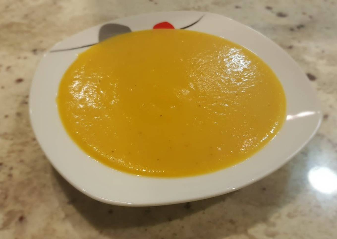 Crema de berenjena y calabaza