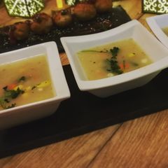 A picture of Italian veg spicy soup.