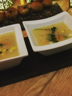 A picture of Italian veg spicy soup.
