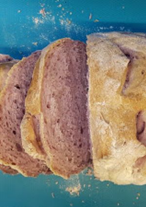 Foto de Pão de batata doce roxa na MFP