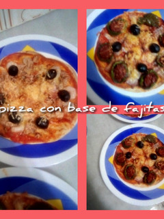 Una foto de Pizza con base de fajitas