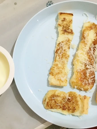 Cara Mudah Menyiapkan Resep French toast (roti panggang) mpasi 12 bulan yang Enak Banget Anti Ribet, Sempurna