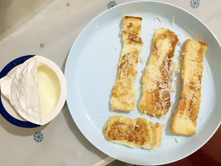 Cara Mudah Menyiapkan Resep French toast (roti panggang) mpasi 12 bulan yang Enak Banget Anti Ribet, Sempurna