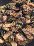 Porc sauté à l asiatique aux pousses de bambou et poireaux