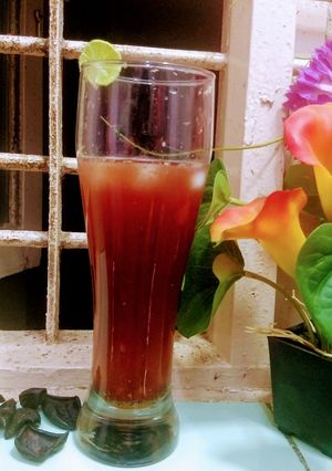 A picture of Kokum sharbat.