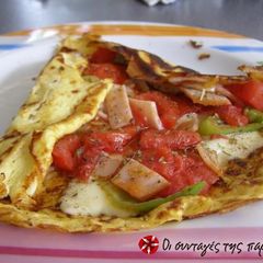 A picture of Delicious stuffed omelette.