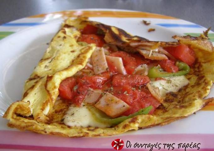 Delicious stuffed omelette