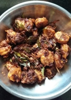 A picture of Spicy Prawns fry.