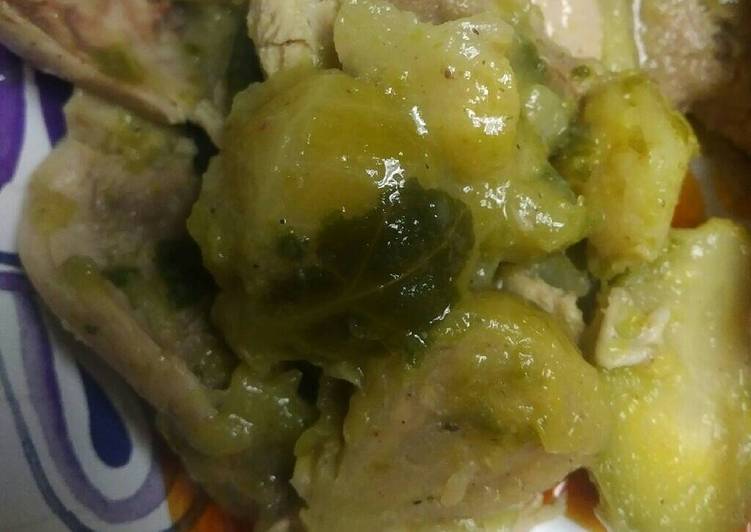 Simple Way to Make Quick Brussel Sprouts with Chicken