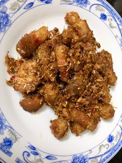 Hình của món Thịt Ba Rọi Rang Sả Ớt.