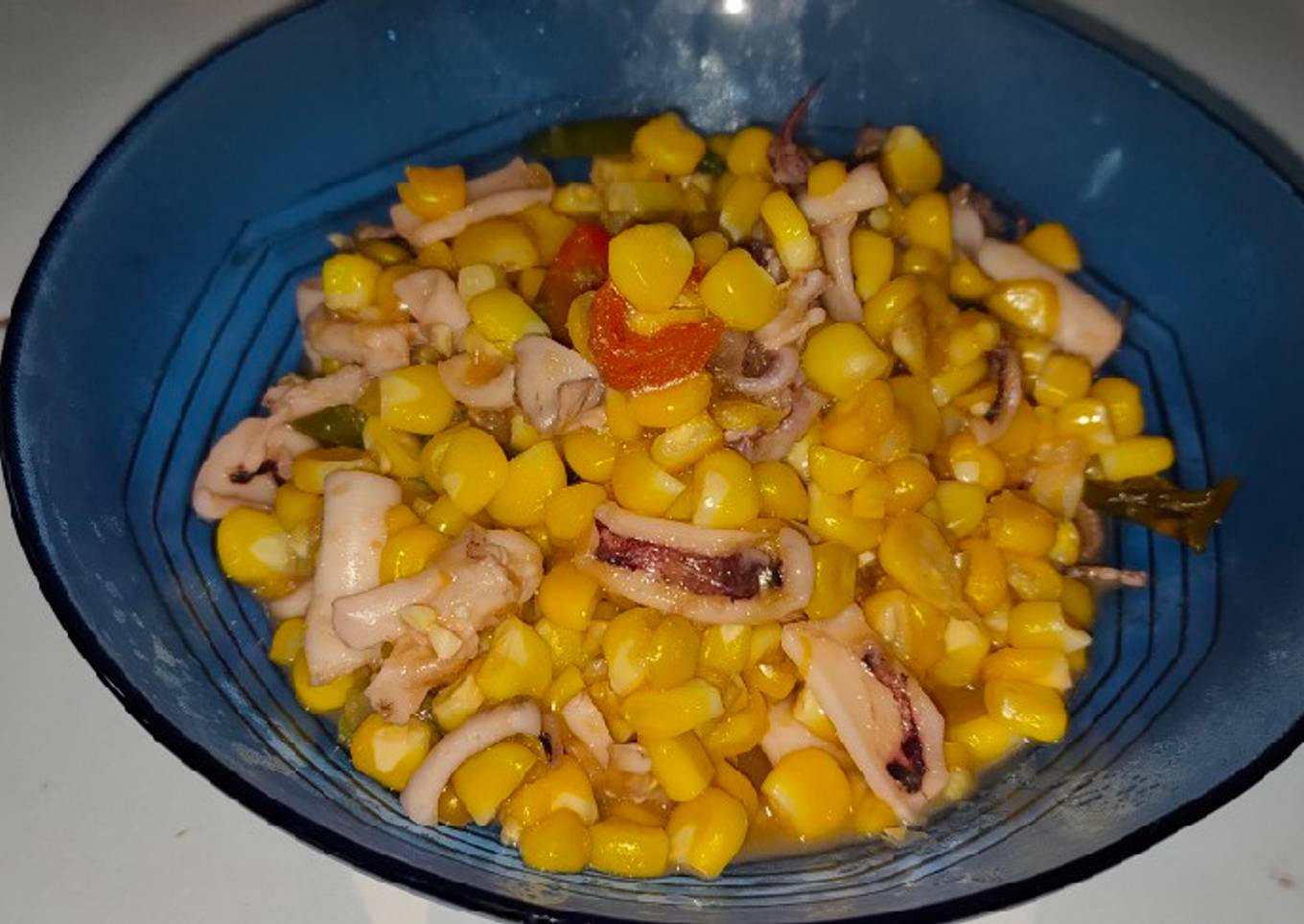 Cumi jagung sauri saus tiram