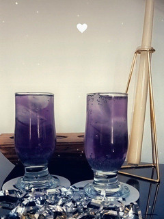 عکسی از دستور موهیتو گل پنیرک(نخود پروانه ای)