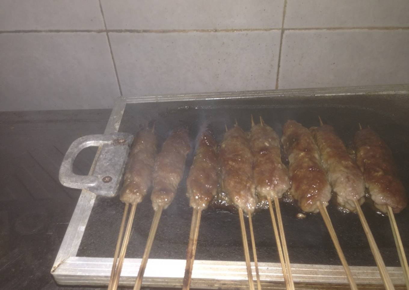 Sate lilit daging sapi bumbu sederhana
