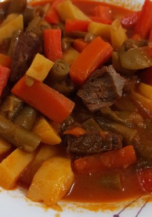 عکسی از دستور خورش خوراک