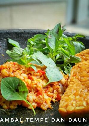 Foto resep Sambal tempe daun kemangi