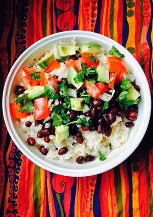A picture of Mexican Rice.