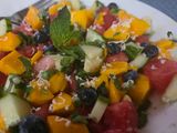 Watermelon-mango salad