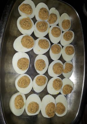 Una foto de Huevos rellenos