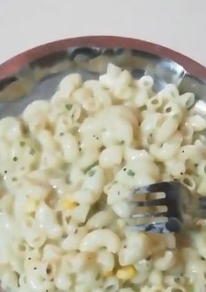 A picture of White sauce Macaroni.