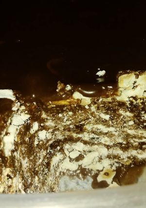 Una foto de Postre turrón de avena y chocolate