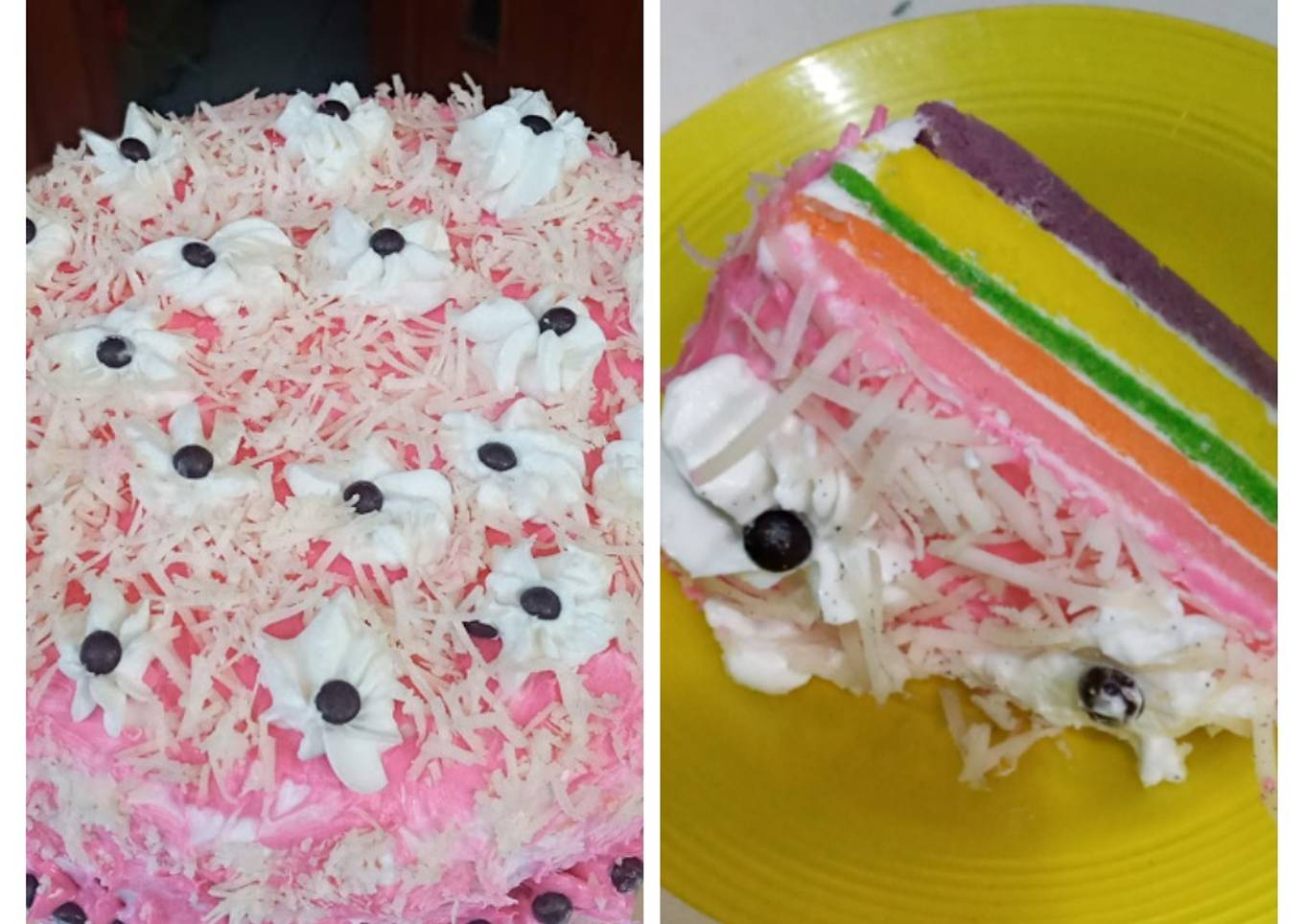 Kue Ulang Tahun Pelangi Anti Gagal😍