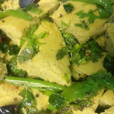 Khaman dhokla Recipe by Soma Biswas Microwave dhokla idli style Recipe by