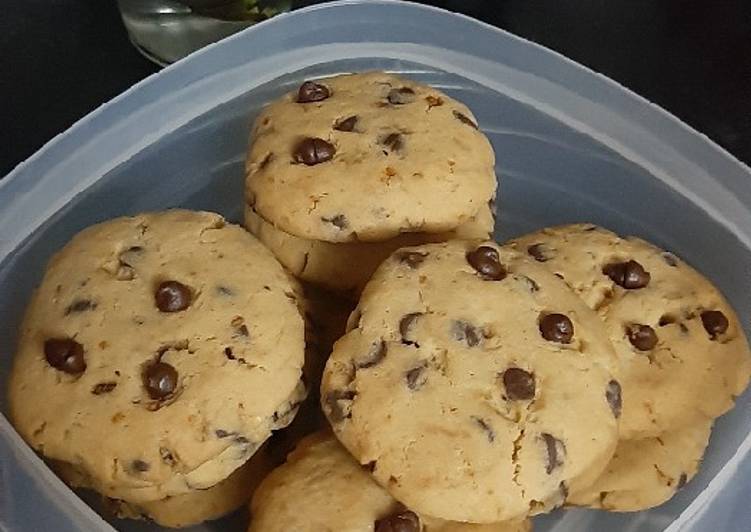 சாக்கோ சிப் குக்கீஸ் (Choco chip cookies recipe in tamil)
