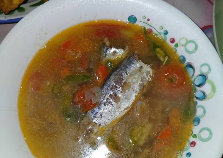 Resep Ikan asin kuah pedas Lezat