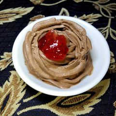 A picture of Chocolate Strawberry Mousse.
