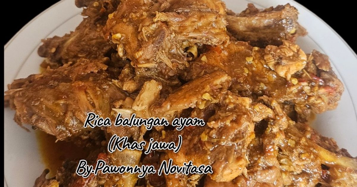 Rica rica ayam / rica rica balungan khas jawa