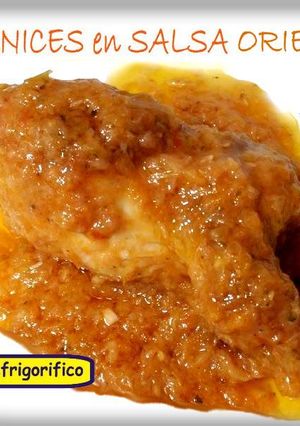 Una foto de Codornices en salsa oriental