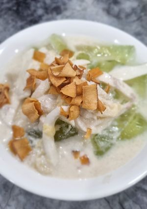 Hình của món Chè Dừa Dầm Sầu Riêng.