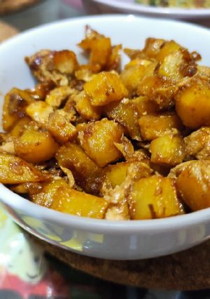 Foto resep MPASI kentang telur kecap