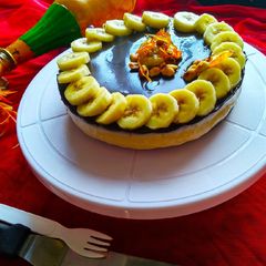 Caramelized Banana and Peanut Cheesecake A picture of Caramelized Banana and Peanut Cheesecake.