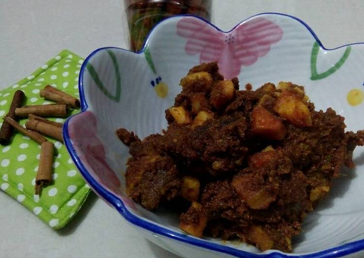 Resep Rendang daging ubi cincang #BikinRamadhanBerkesan Anti Gagal