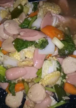 Foto resep Capcay bakso sosis