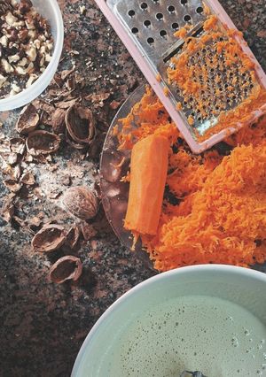 Una foto de Budín de zanahoria🥕🩷
