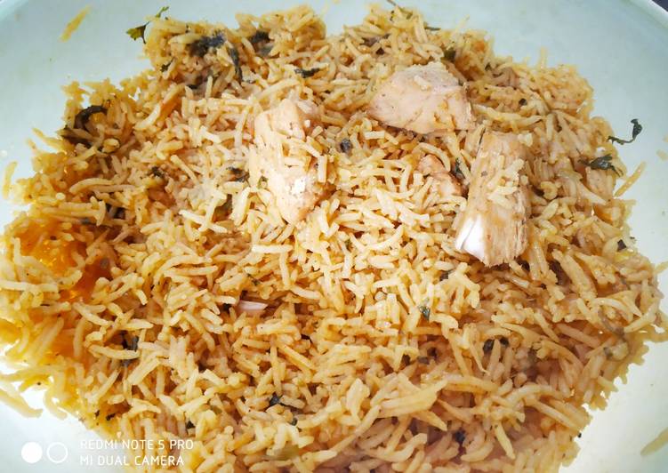 Steps to Make Homemade Boneless Chicken Biryani